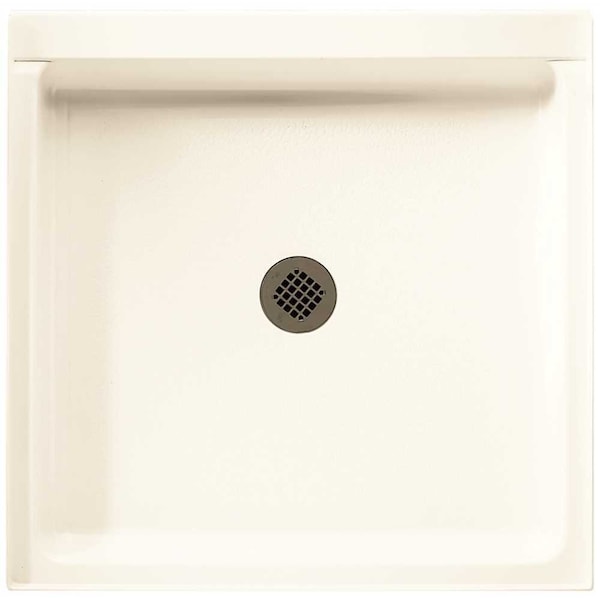 Veritek 36 in. x 36 in. Single Threshold Shower Pan in White